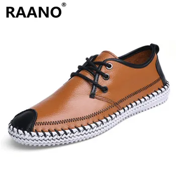 

Big Size 45 46 47 48 New Genuine Leather Causal Shoes Men's Flats Oxfords Shoes Fashion Design Lace-Up Men Sneaker Moccasins