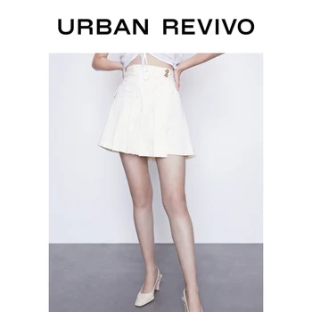 

UR New Summer Youth White Skirt A Line Flared Effect YL19S5AE2002