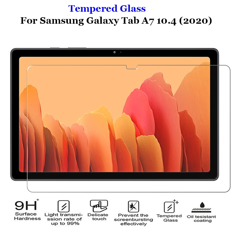 Tempered Glass For Samsung Galaxy Tab A7 10.4 2020 Tablet Screen Protector For Samsung SM-T500 T505 T507 Premium 9H Glass Film 13 inch laptop bag