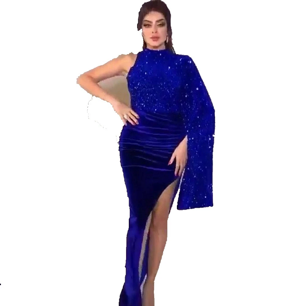 one shoulder night dresses