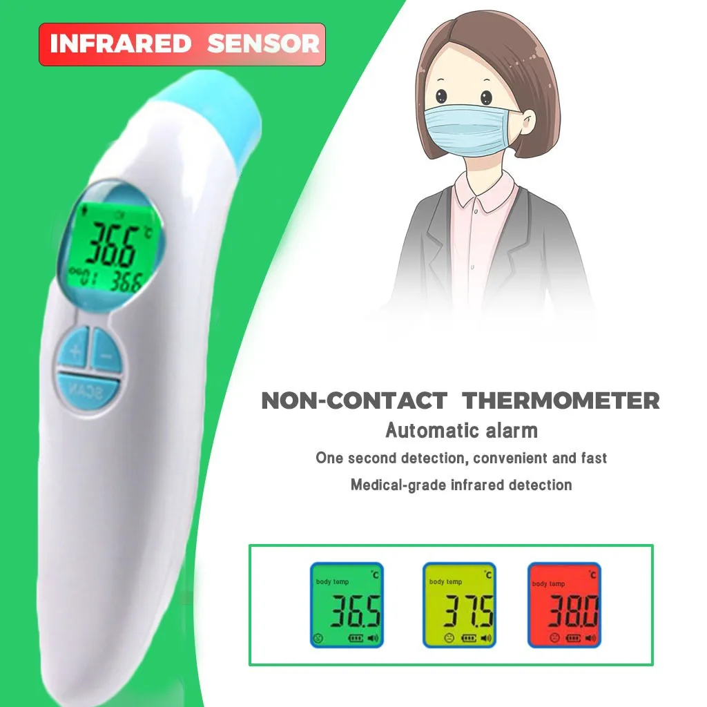 

Baby Forehead Infrared Thermometer Fast Accurate Measurement Digital LCD Non-contact Infrared Forehead Thermometer Infrared