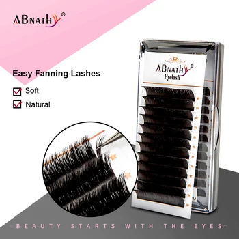 

Abnathy Easy Fan Lashes Blooming Self-Fan Eyelash Extensions Automatic Make up Tools Individual Flowering Soft Satisfyer Lashes