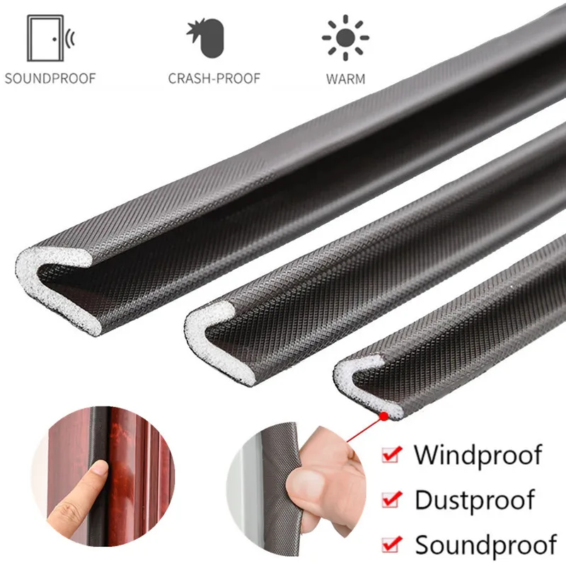 5m V Type Self Adhesive Door Window Sealing Strip Soundproof Acoustic