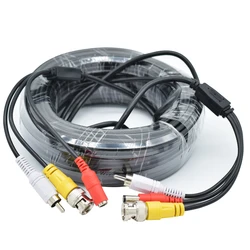 Connecteur BNC + RCA + DC 3 en 1, 5 40M, câble coaxial, Audio, vidéo, alimentation AHD, pour système de Surveillance DVR 