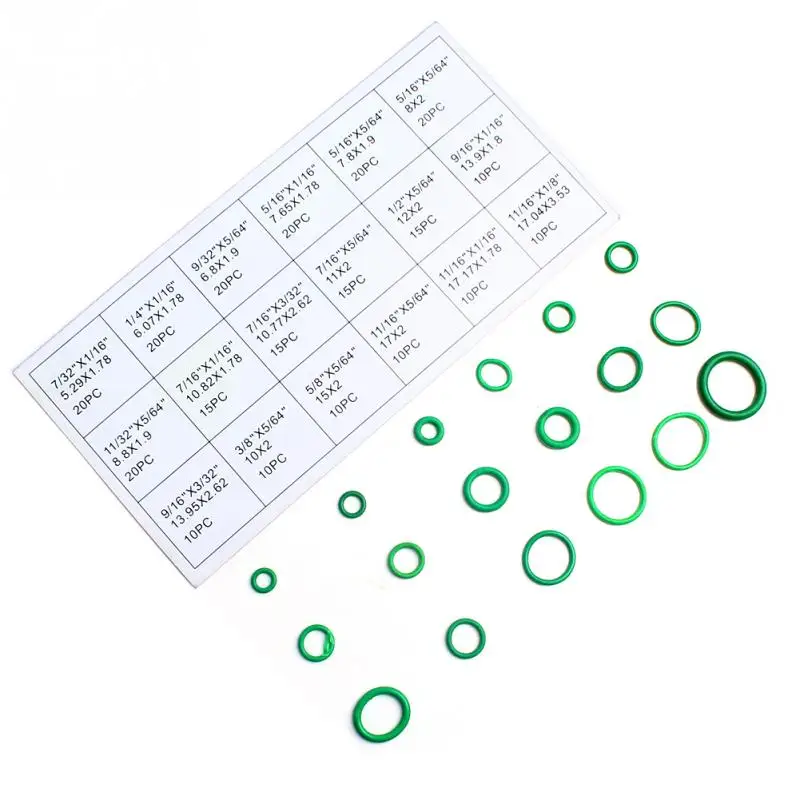 Gomma 270 Pezzi 18 Dimensioni Kit O-Ring Guarnizioni O-Ring Metriche Riparazione Aria Condizionata Nitrile Per Honda Suzuki Kia Renault Infiniti Jeep
