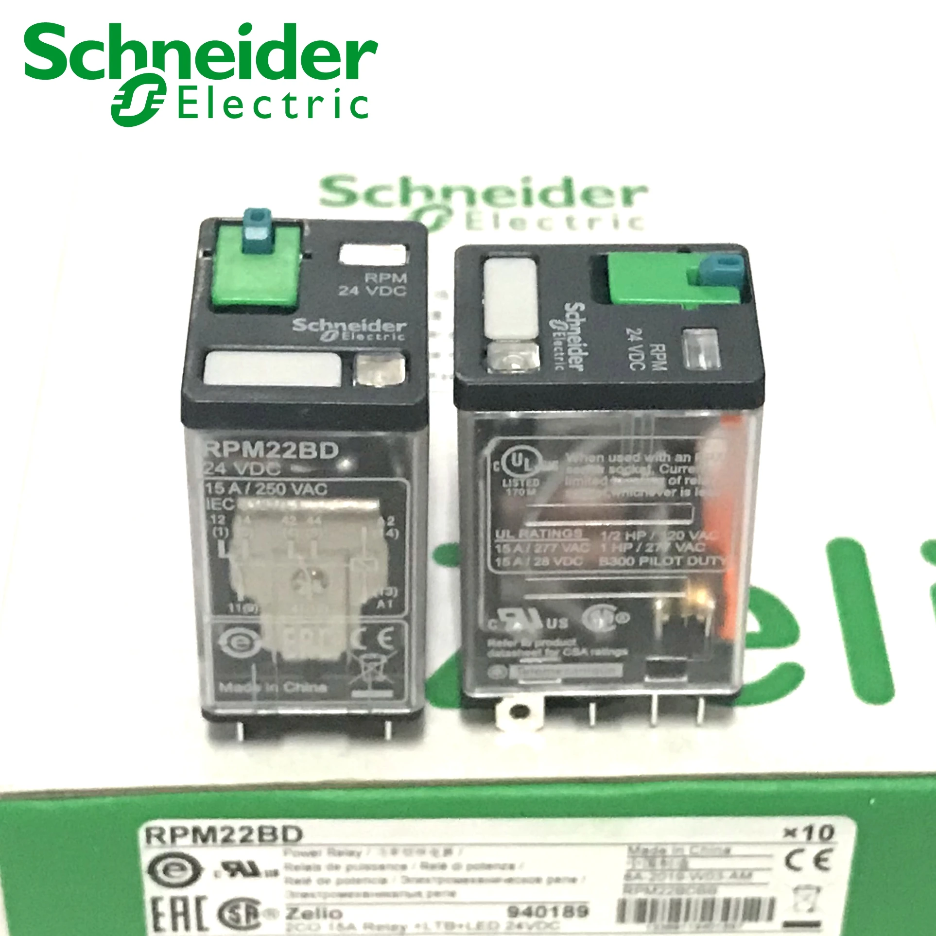 5 шт. реле Schneider RPM22BD RPM22P7 RPZF2 2CO 15A реле+ LTB+ светодиодный 24VDC 230VAC абсолютно новое и оригинальное реле Schneider