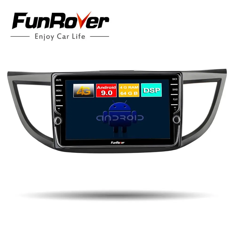 

Funrover 8 Cores 4G+64G Android 9.0 Car Radio Multimedia Audio Player Navigation GPS 2Din For Honda CRV 2012 2013 2014 2015 2016