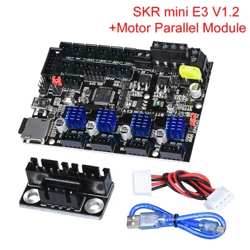 

BIGTREETECH SKR mini E3 V1.2 Control Board TMC2209 UART+Motor Parallel Module Double ZAxis For Ender 3 SKR V1.3 3D Printer Parts