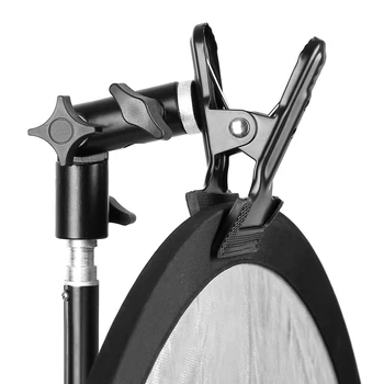 

FFYY-Reflector Stand Holder Light Stand Bracket Mount Umbrella Bracket Photography Studio Heavy Duty Metal Clamp Holder for Refl