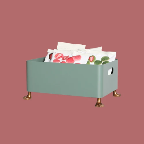 Nordic простой бытовой коробка для хранения косметики общежития настольный Большой Ёмкость стеллажи для выставки товаров закуски напитки для хранения в ванной, на кухне инструменты - Цвет: C-small