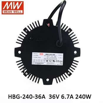 

MEAN WELL HBG-240-36A 240W 6.7A 36V circular LED Driver bay/Stage/spot light LED Power Supply Current Adjustable waterproof IP65