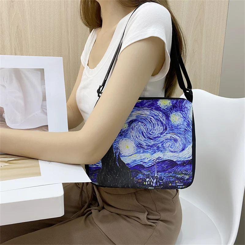 Van Gogh Starry Night Bag Starry Night Handbag Clutch Bag Female