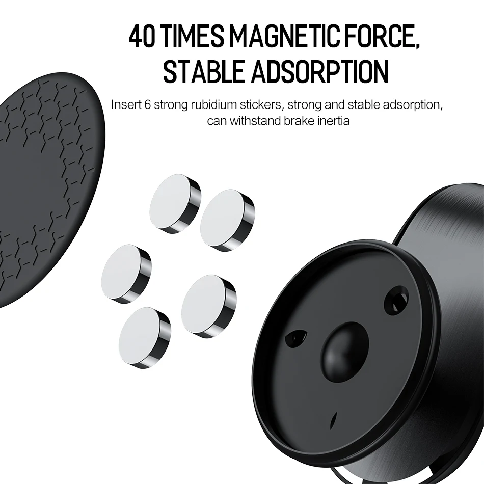 ROCK обновленный металлический магнитный автомобильный держатель для телефона для iPhone 11 XS MAX X Xiaomi samsung на 360 градусов Магнитный Кронштейн-подставка