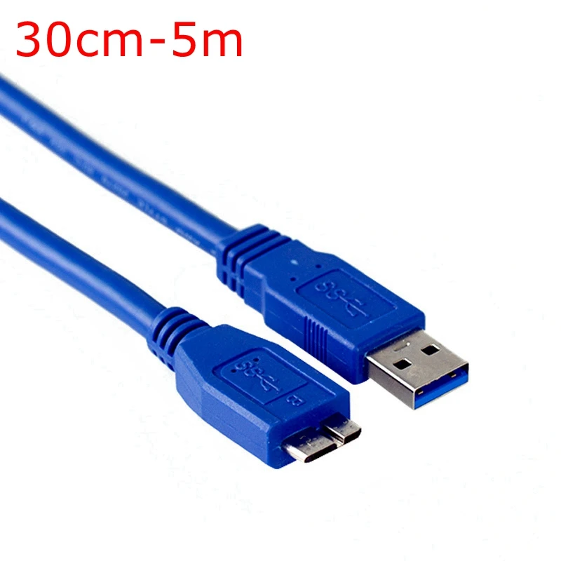 0.3M/0.6M/1M/1.5M/1.8M/3M/5M Usb 3.0 Tipo A Maschio A Micro B Maschio Cavo Di Prolunga Adattatore Velocità Di Trasferimento Dati Super Velocità