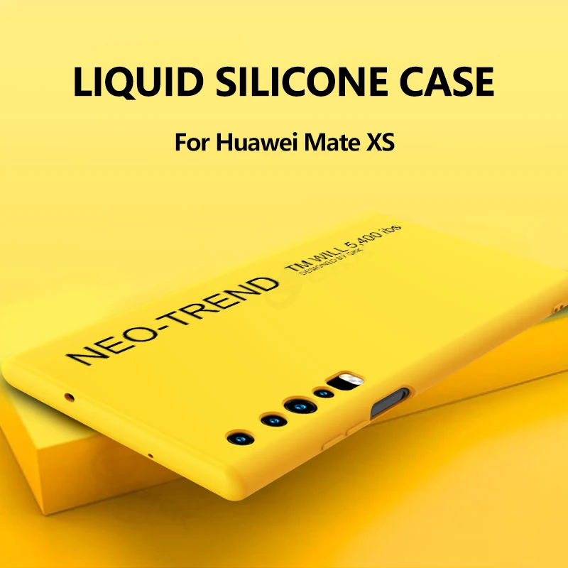 Чехол GKK для Huawei Mate Xs противоударный мягкий чехол с жидким силиконовым узором |