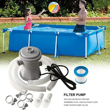 

Electric Filter Pump Large Pool Filter Set Swimming Pool Household Pool Cleaner Removable Filter Core Circulation Pump M