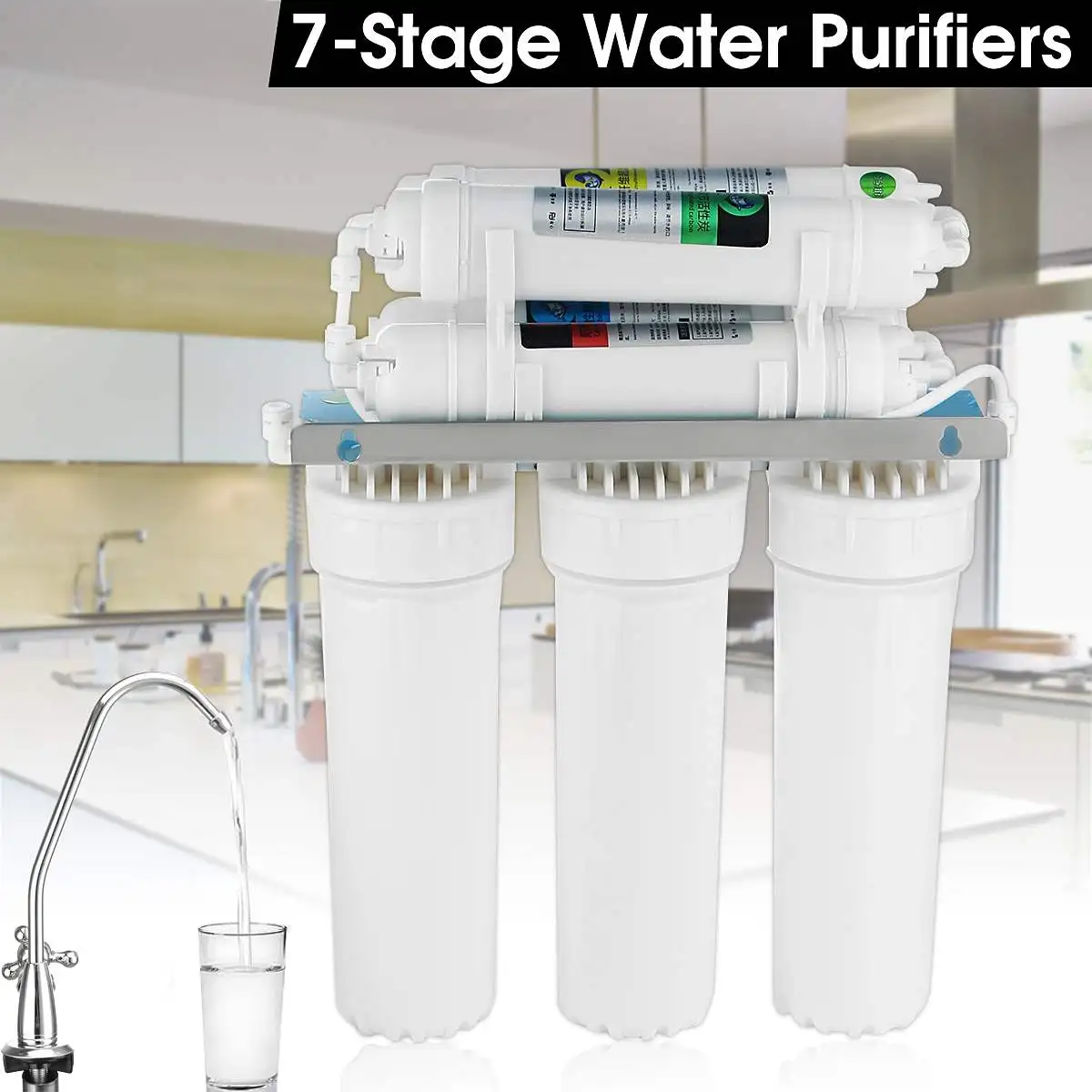 HOT 7 Stage Drinking UF Ultrafiltration Water Filter System Home Kitchen Purifier Water Filters With