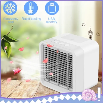 

USB Mini Air Conditioning Multi-function Air Cooler Aromatherapy Machine Cold Fan Personal Humidifier Purifier Desktop Cooling