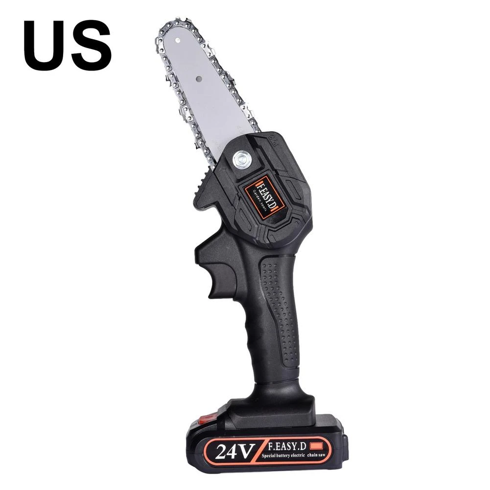 Mini Electric Chainsaw Wood Cutting Branch Saw Cordless Pruning