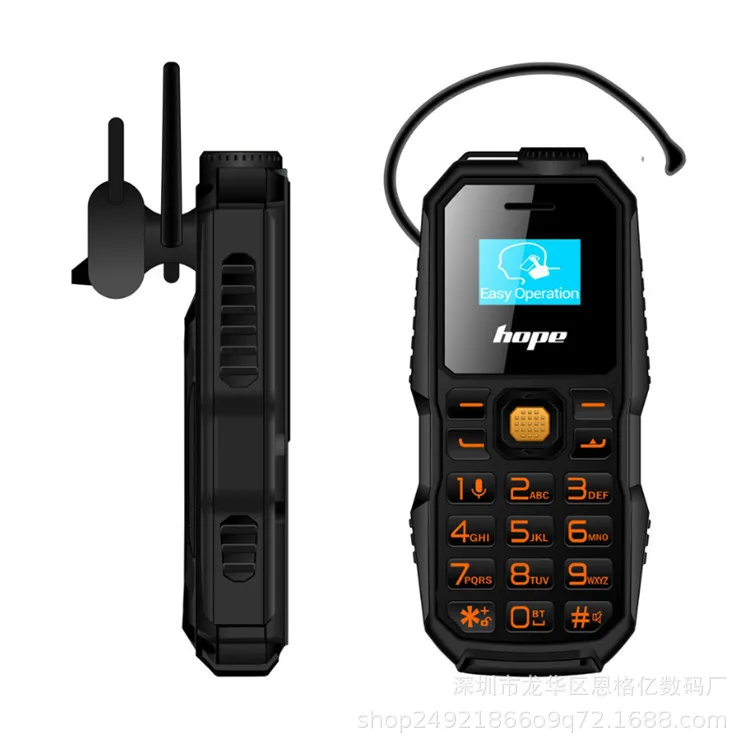 

Factory Direct Selling Hot Selling HOPE BM60 Creative Pocket Triple Protection Mini Mobile Phone Bluetooth Headset Bluetooth Dia