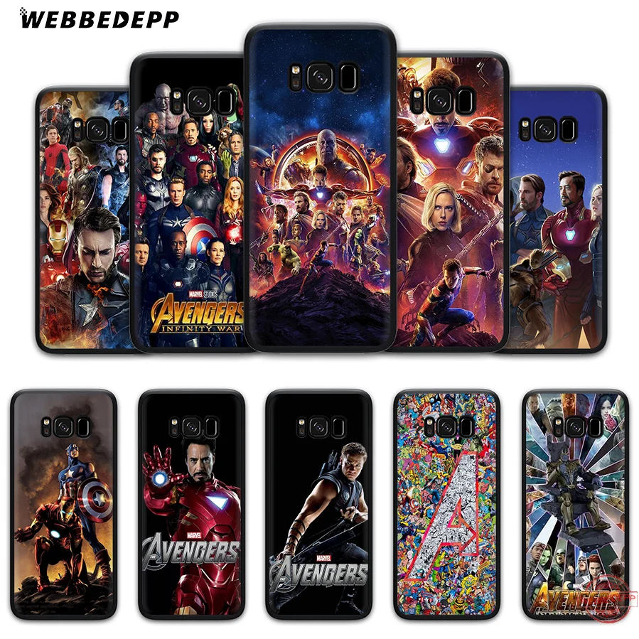 WEBBEDEPP Мститель Капитан Америка Железный человек мягкий чехол для Samsung J4 J6 Prime Plus J8