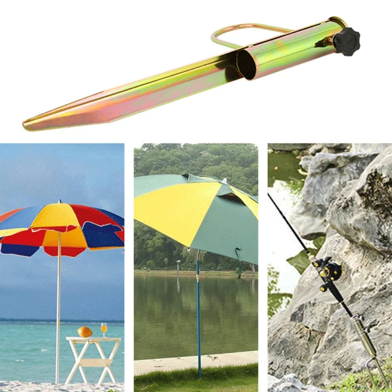 1 шт. Железный солнцезащитный пляжный зонт, аксессуары, наземный большой зонт для рыбалки, садовый зонт для путешествий