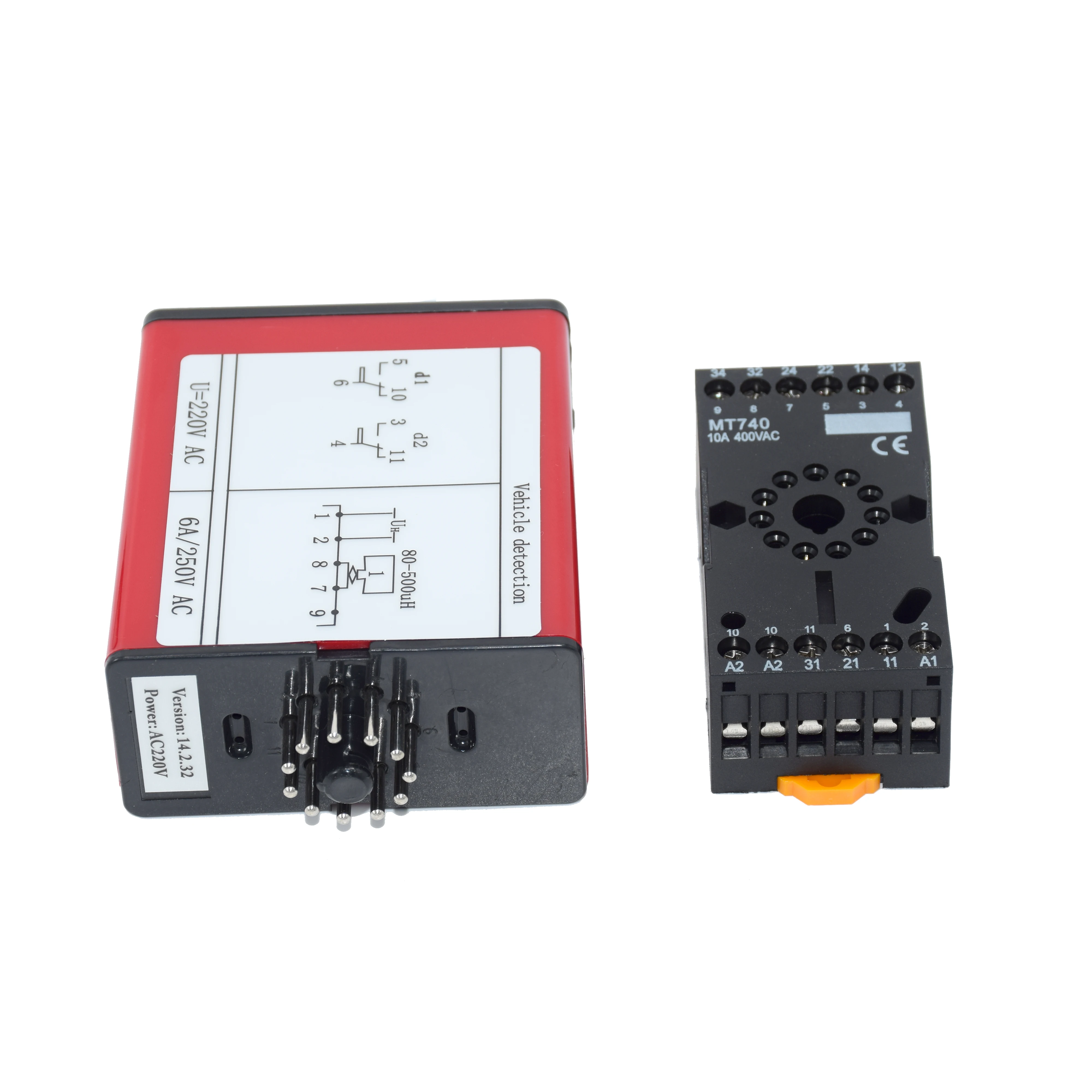Traffic Inductive Loop Vehicle Detector Signal Control 220V AC with 1.0mm 50m/roll coil for Gate Access control