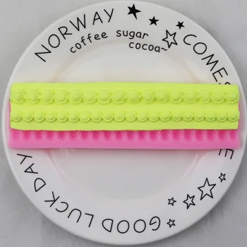 

Small Pearl Lace Fondant Silicone Mold Cake Lace Mode DIY Light Clay Mode Epoxy