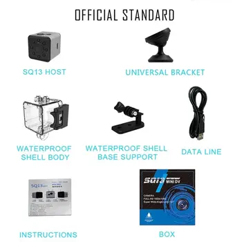 

Sq13 Wifi Camera 1080P Hd Remote Surveillance Camera Home Monitor Security Camera Infrared Night Vision Sports Camera