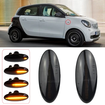 

Flowing LED Turn Signal Side Marker Lights For Smart Forfour W453 Dynamic Blinker Sequential Indicator 2015 2016 2017 2018 2019