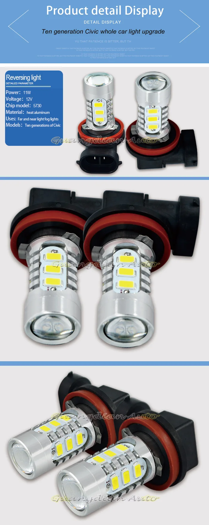 Tcart 2 шт. H11 5730 15smd авто светодиодный лампы светодиодный туман светильник лампы 6000 К белый свет для honda civic автомобильные аксессуары