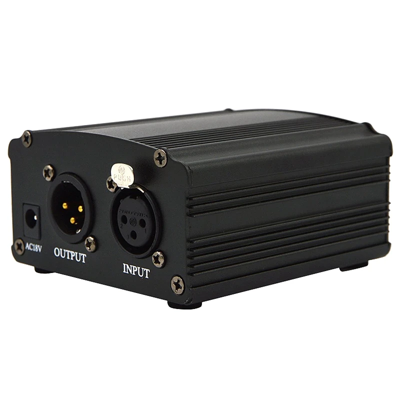 Профессиональная машинка для стрижки 48V Dc Phantom Питание Подлинная Professional для студии записывающий конденсаторный микрофон компьютер штепсельная вилка европейского стандарта