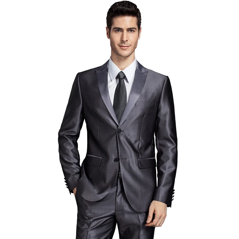 2023 Men Suits Wedding Slim Fit Formal Business Suits Fashion Dinner Male Suit 2 Pieces Tuxedo Party Suits Jacket with Pants 4