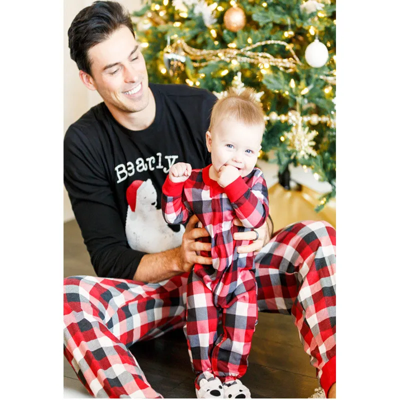 JULY'S SONG/Комплект рождественских пижам для всей семьи; Новинка; пижамы с героями мультфильмов; одежда для семьи; комплект пижам для мужчин; хлопковая одежда для сна с длинными рукавами