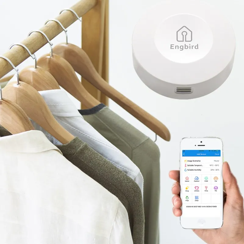 

High Accuracy IBS-TH1 Wireless Digital Thermometer Hygrometer Sensor Data Logger Digital C/F Temperature Humidity For Room Pets