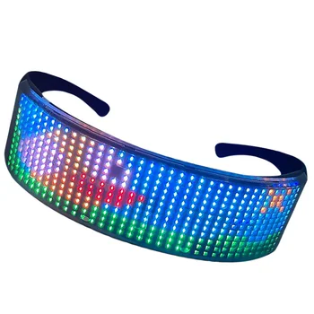 

APP Flash Eyeglasses Frame Colorful Luminous Glasses LED Sunglasses APP Eyeglasses for Party Festival Bar Night Club