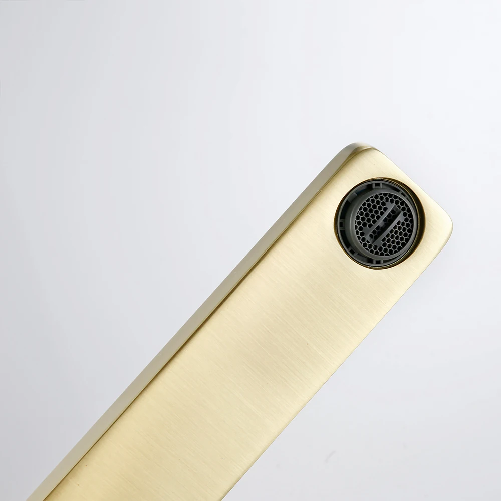Brass Basin Bathroom Sink Faucet Single Hole Single Handle Hot And Cold Water Deck Mounted Mixer Tap Smesiteli