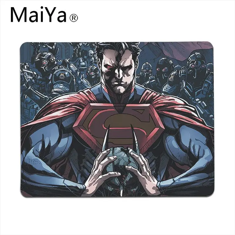 Maiya DC супергерой Супермен комический натуральный резиновый игровой коврик для мыши Настольный коврик большой коврик для мыши клавиатуры коврик