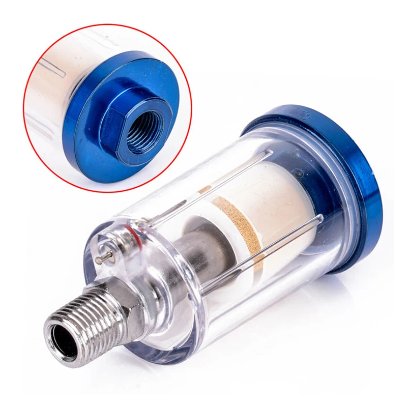Inline 1/4 ''воздушный масляный фильтр сепаратор воды для компрессора спрей краска часть инструмента