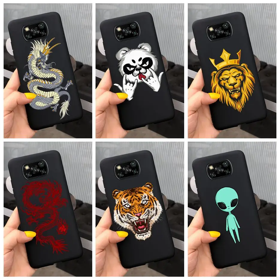Чехол Poco X3 для Xiaomi NFC силиконовый мягкий черный матовый чехол из ТПУ Для M 3 PocoX3