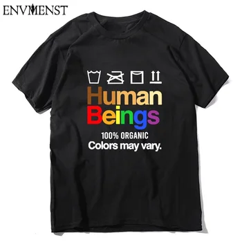 

2020 Human Beings 100% Organic Colors May Vary Shirt Funny Gift 100% Cotton T-Shirt for men summer fashion sweatshirt women