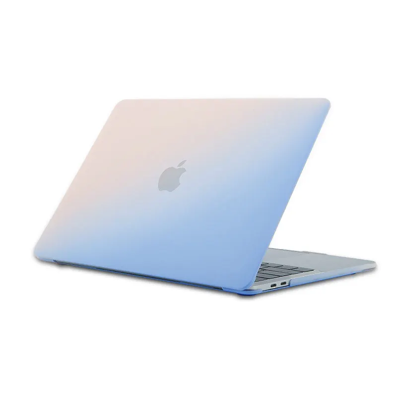 Матовый градиентный Радужный чехол для Apple MacBook Air Pro retina Air Pro 15 13 12 11 защитный чехол для ноутбука Mac Book 13,3 15,5