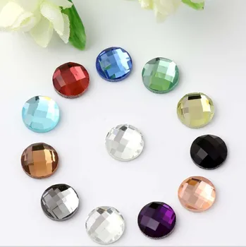 

1pack Flat Back Glass Cabochon 6/8/10/12/14/16/18/20 mm Multicolor Crystal Cabochon Cameo Cover For DIY Pendant Jewelry Findings