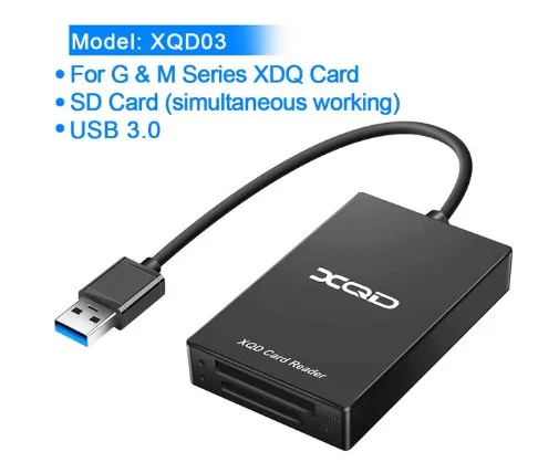 XQD Card reader Rocketek USB3.0 кард-ридер для XQD SD работает одновременно чтение карт памяти для sony серии M/G для Win 10/Mac OS компьютера - Цвет: XQD Card reader