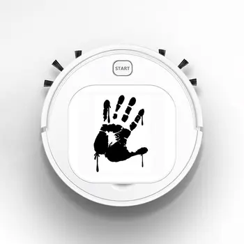 

Robot Vacuum Cleaner Intelligent Automatic Mopping Clean Robot for Floor Horror Movies Zombie Bloody Handprint