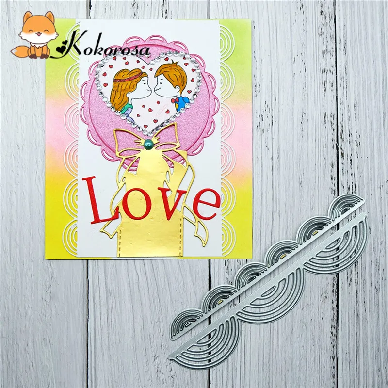

Kokorosa Cutting Dies Metal Dies Semicircle Set Die Scrapbooking Album Card Making Embossing Stencil Diecuts Decoration