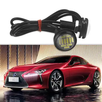 

2Pcs Eagle Eye LED Light 4014 12SMD 23MM High Power DRL Daytime Running Waterpproof Light Motor Car Auto Lamp DC 12V