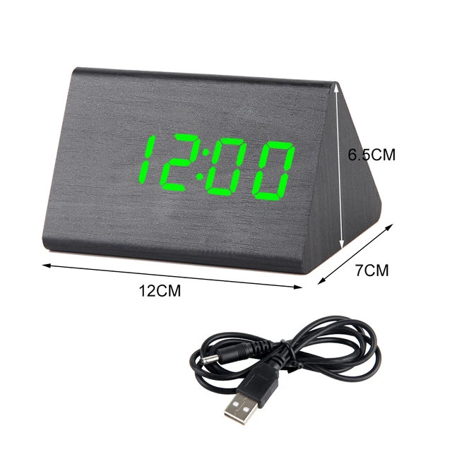 Led Digital Clock Wooden Alarm Clock Table Sound Control Electronic Clocks Desktop Usb Aaa Powered Desperadoes Home Table Decor Lazada Singapore