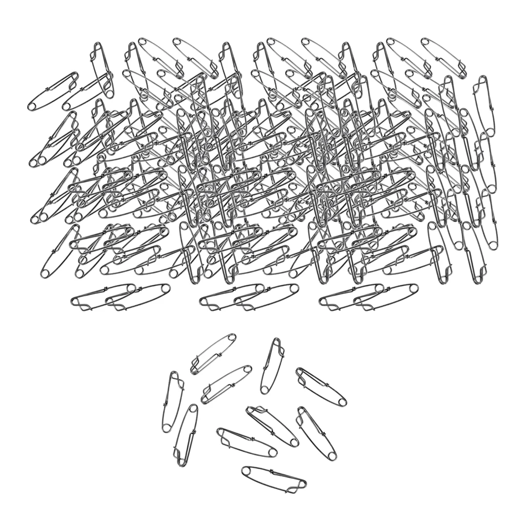 Pack of 200 Stainless Steel Longline Branch Hanger Snap Line Tuna Clips, 60mm Fishing Connectors