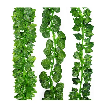 Fake Artificial Plants Ivy Leaves Vine Hanging Garland Plant Home Garden Wedding Decor Diy Hanging Garland Flower Rattan String